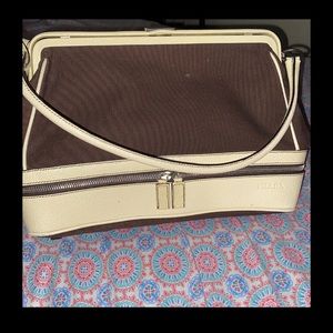 Prada Bags | Canapa Satchels / Designer
Purses Chocolate Brown Canvas & Ivory...